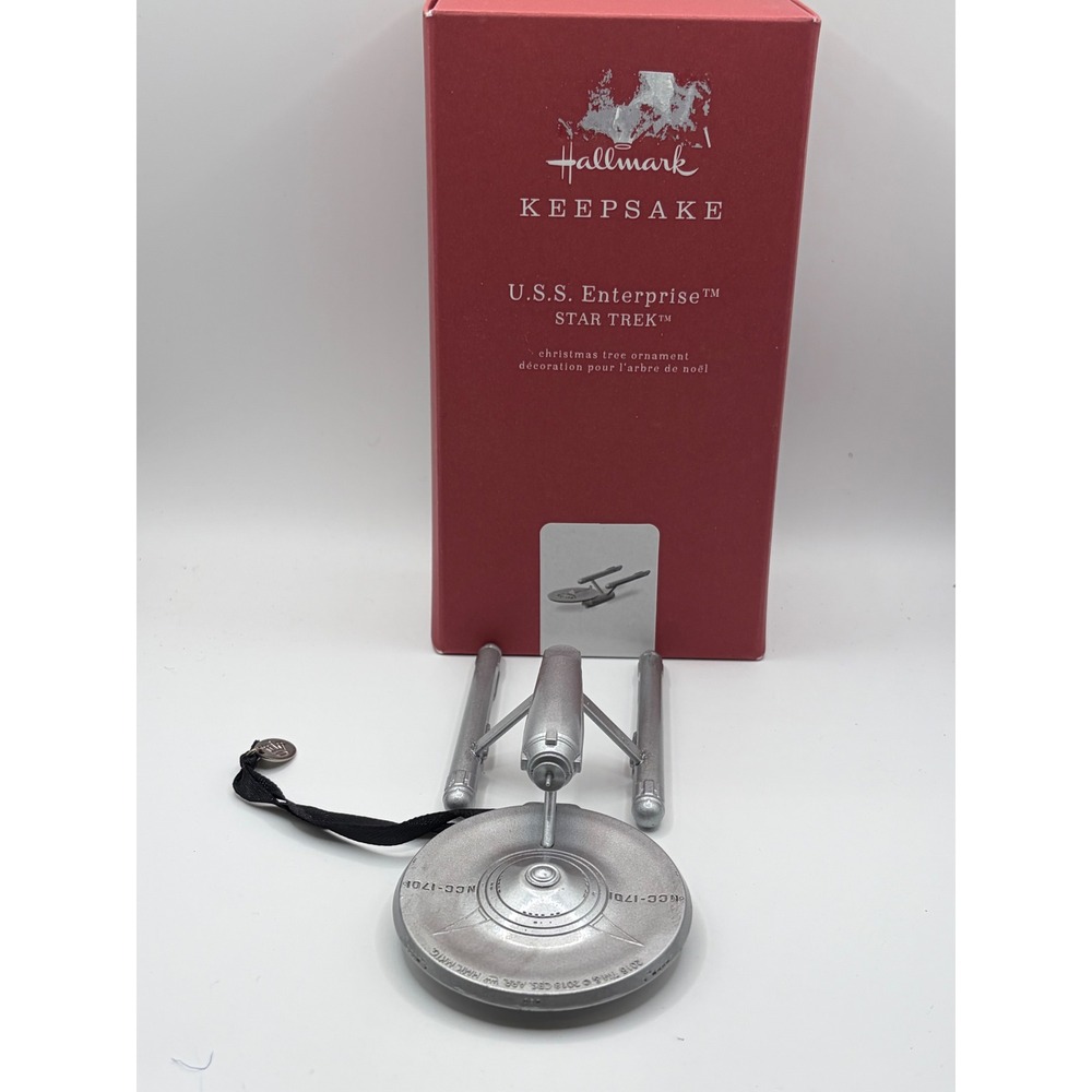 Hallmark Keepsake Star Trek USS Enterprise NCC-1701 Metal Ornament 2018 QXI3493